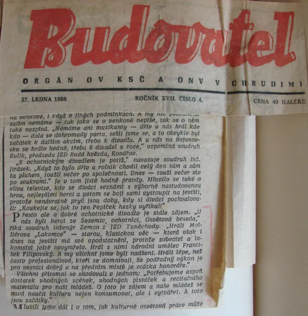 Budovatel 27.1.1966
