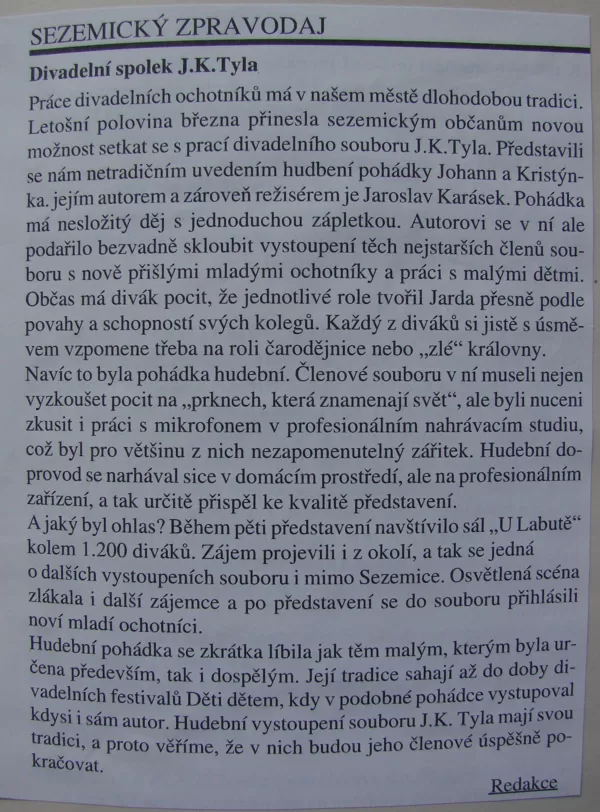 Sezemický zpravodaj 1998