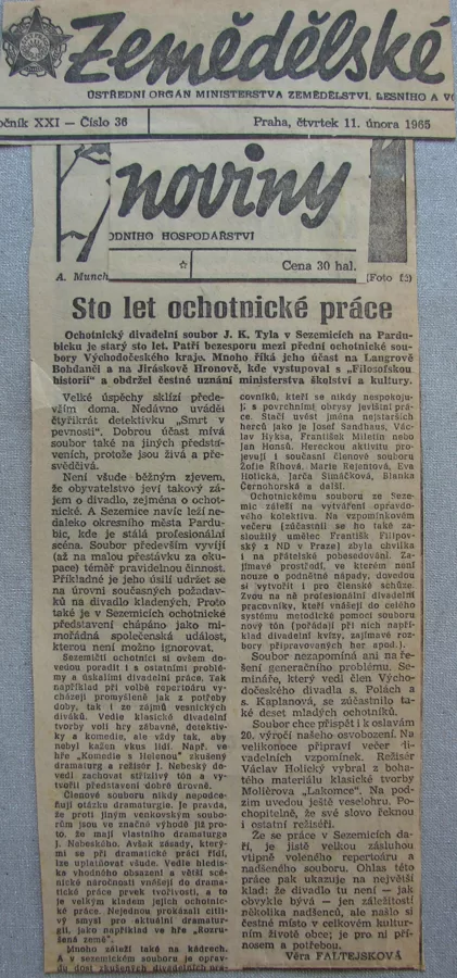 Zemědělské noviny 11.2.1965